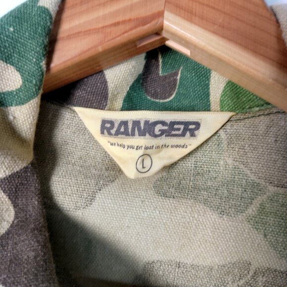 Vintage Ranger Hunting Outfit Duck Camo Pants And Shirt Men L Camouflage Hunt - Picture 5 of 16